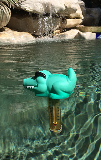 Floating Alligator Pool Thermometer 