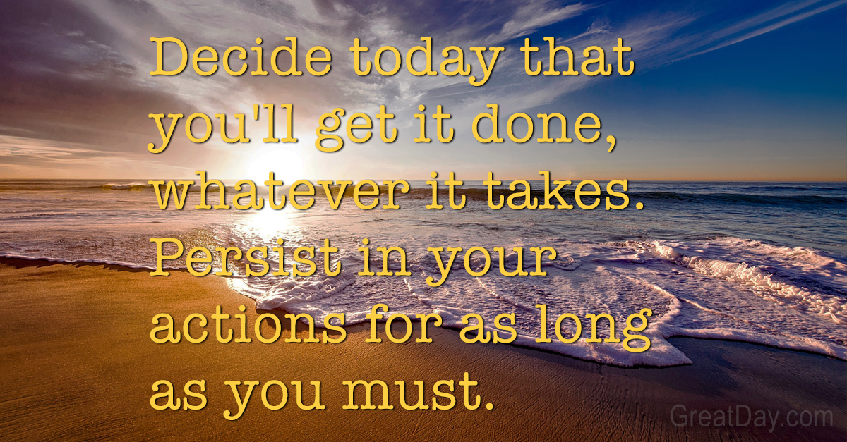 The Daily Motivator - You can do this