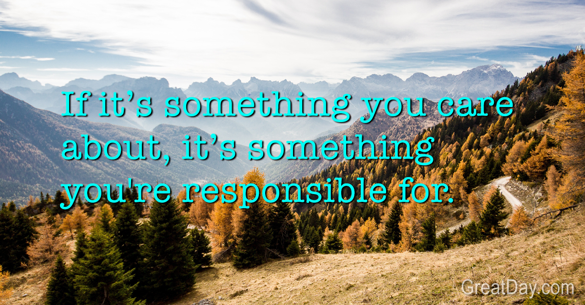 The Daily Motivator - Embrace responsibility