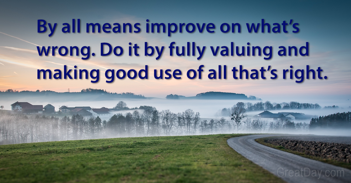 The Daily Motivator - All that’s right