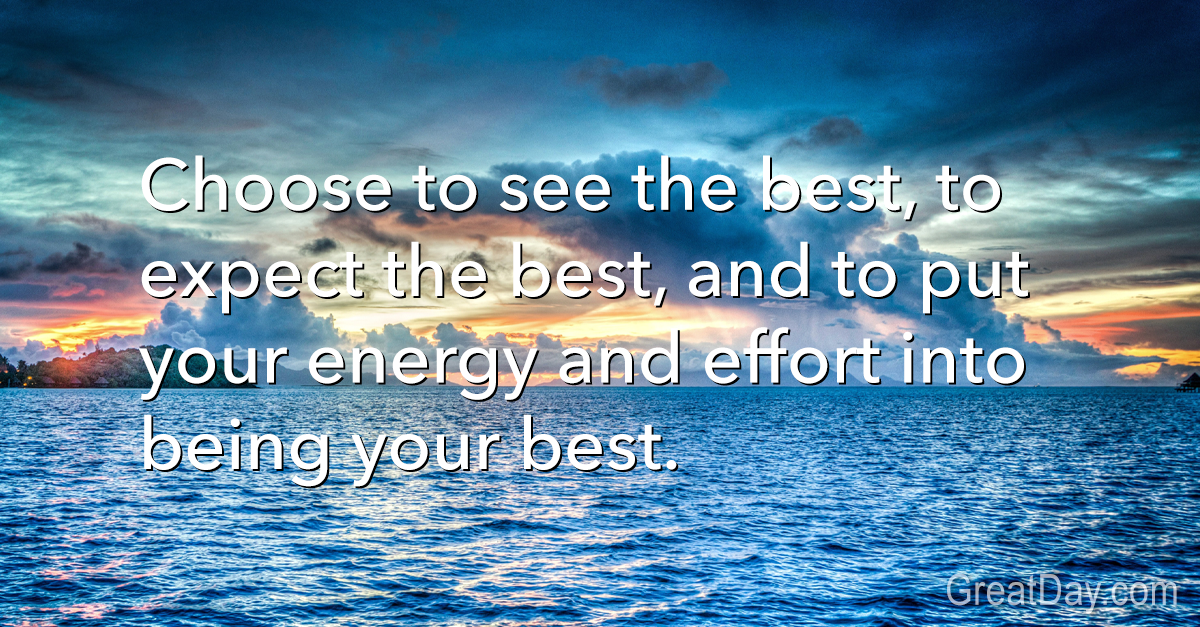 The Daily Motivator - Being Your Best